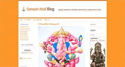 Desktop Screenshot of ganeshblog.com